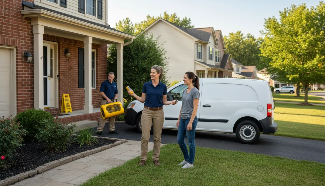 Residential water damage restoration in Anoka, MN
